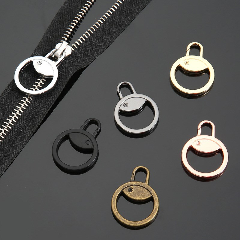 ToolFree Detachable Spring Zipper Head Metal Alloy Zipper Sl