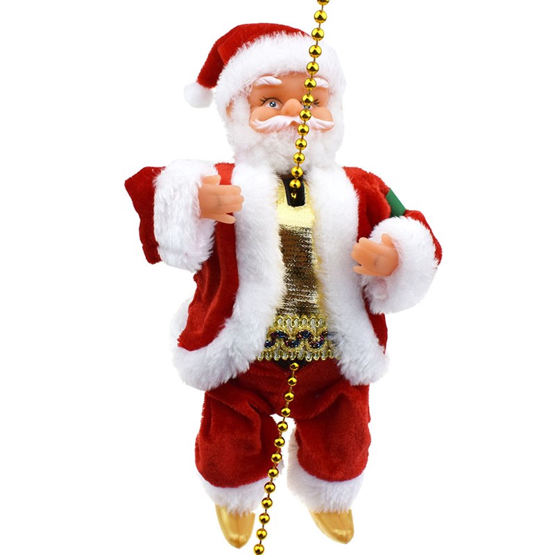 Novelty Funny Electric Crawling Pearl Santa Claus Doll Chris