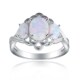 Australian European Silve Ring Microinlaid Fashion Opal