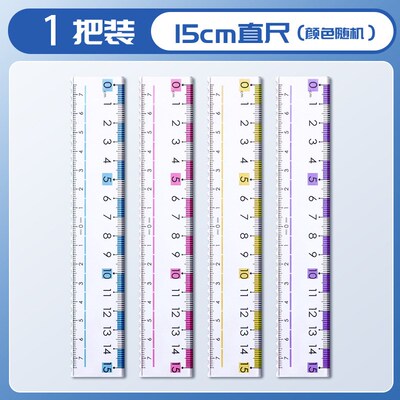 Simple Transparent Ruler with Wave Line for Students Multifu