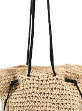 Summer Versatile Rope Bucket Woven Beach Bag for Women Handb