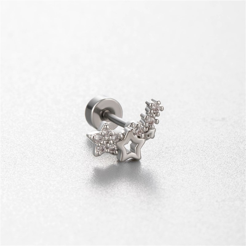 Henson Screw Titanium Steel Ear Stud Cute Girl Premium Carti