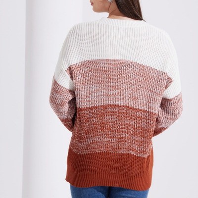 Knitted Sweater Women 2025 European American Autumn Winter C