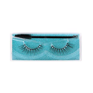 3D Thick False Eyelashes 1 Pair VSeries Cotton Thread Stem N