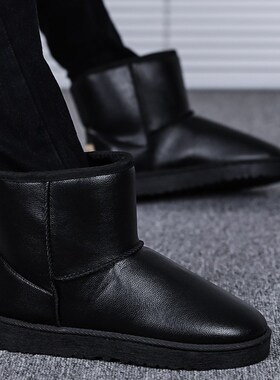 Winter Warm Snow Boots for Men Thickened with Fleece AntiSli