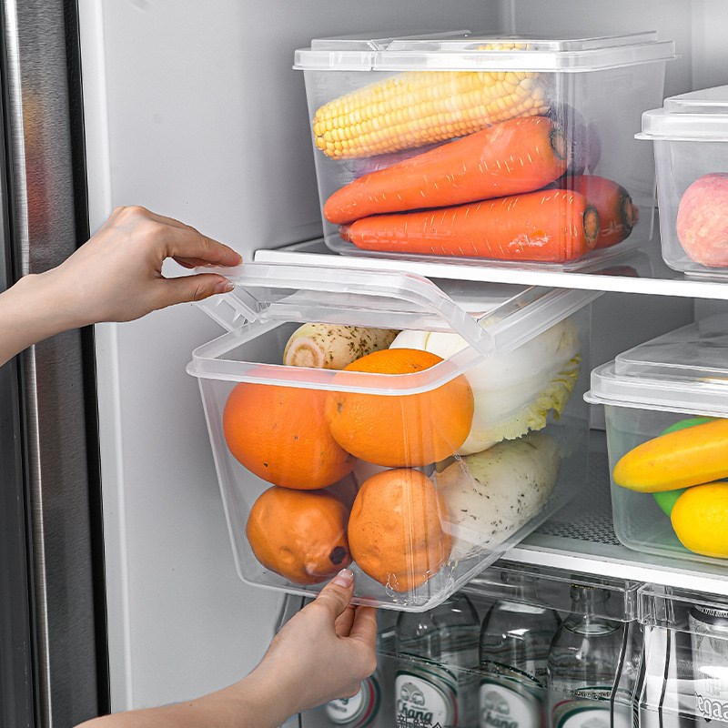 Plastic Flip Box Transparent Food Display Box for Commercial