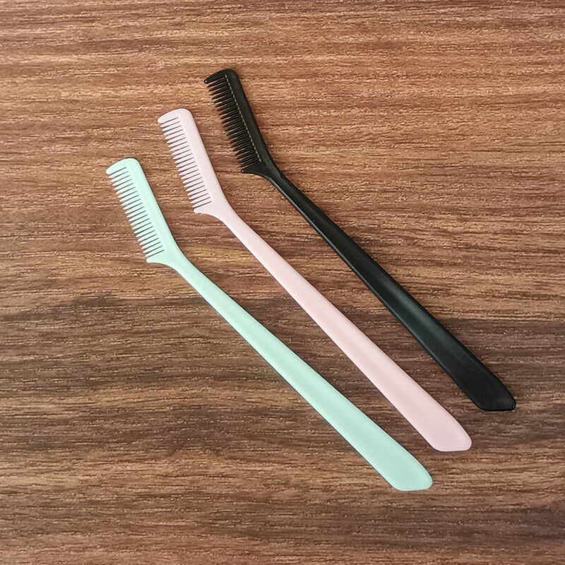 Mini Plastic Eyebrow Brush Compact Convenient Makeup Eyelash