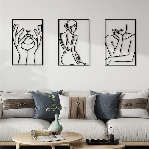 Modern Metal Wall Decor for Bedroom Living Room HallwayMetal