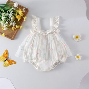 Baby Summer Clothes Cute Buttock Romper for 01YearOld Girls