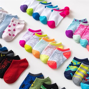 Kids Thin Breathable Socks for Boys Girls 39 Years Invisible
