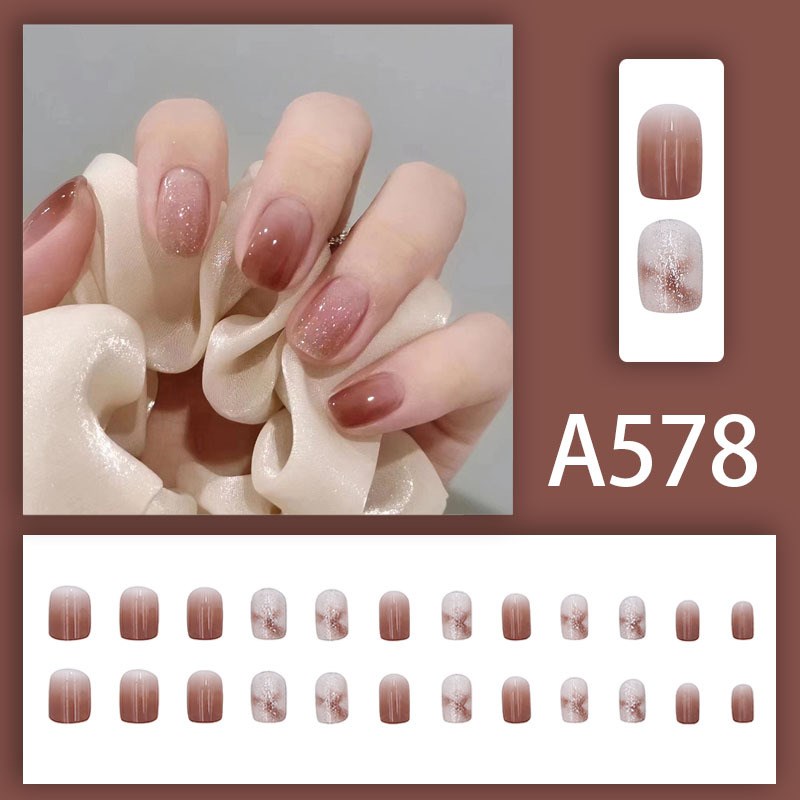 Nail Art Translucent Short Summer Premium Glitter Detachable