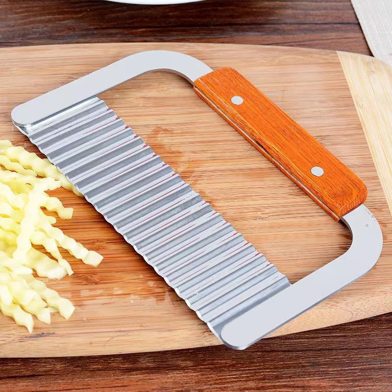 Waveshaped Knife Stainless Steel Potato Cutter Strip Wavy Cu