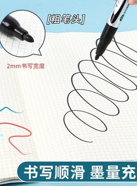 FastDrying OilBased Marker Black Large Capacity Thick Tip Ma