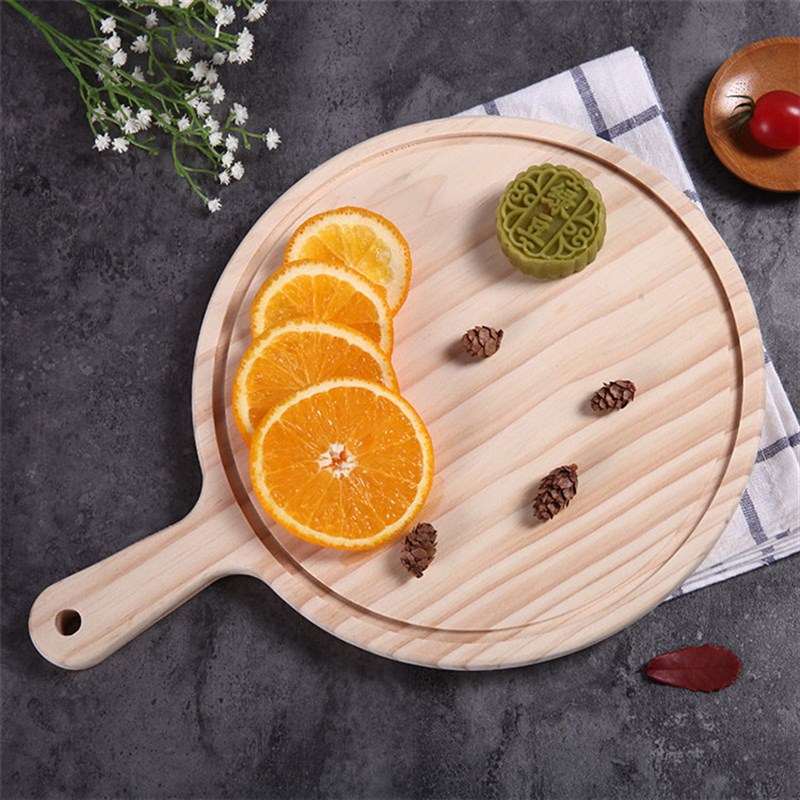 2sided Chopping Board Handle Cheese Board Pizza Shovel Woode