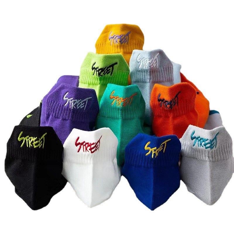 Spring Athletic Mens Socks Thin Breathable AntiSmell Cotton