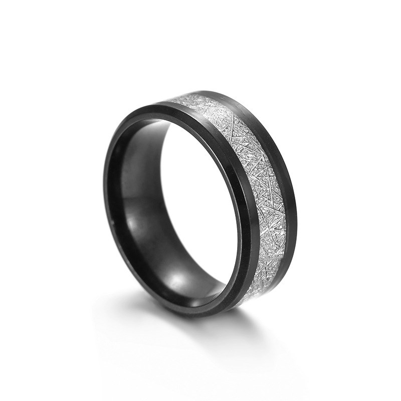 2025 Tmall Ice Silk Foil Mens Titanium Steel Rime Ring Kuais