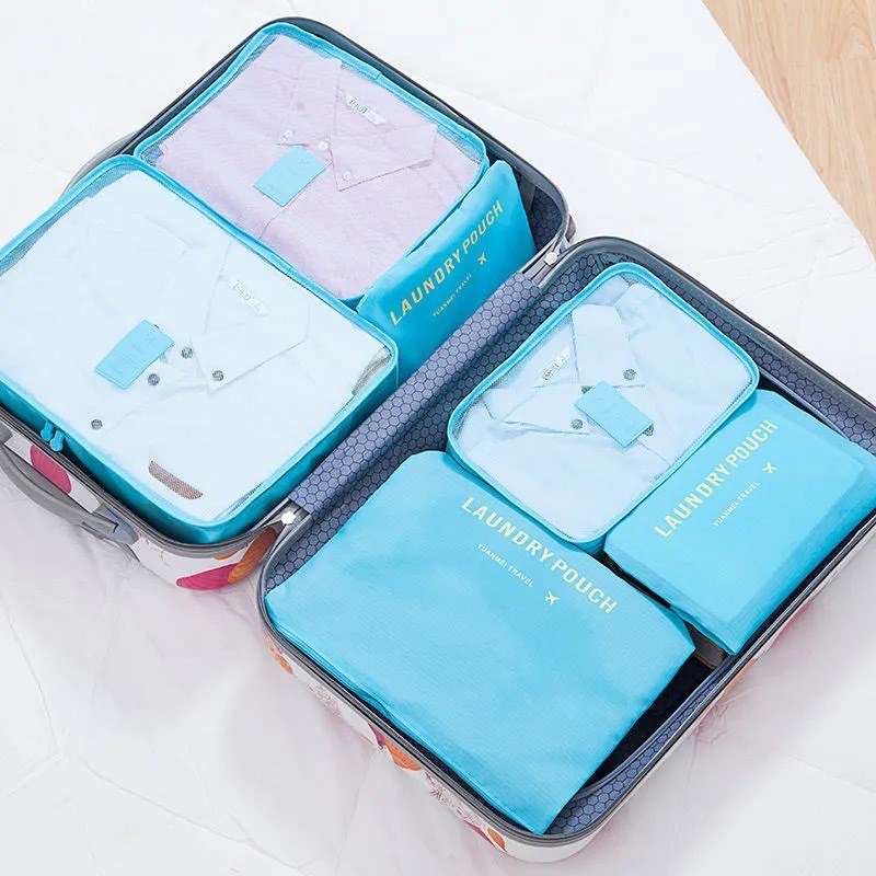Kiss the Rain 6Piece Set HighQuality Clothing Organizer Bags