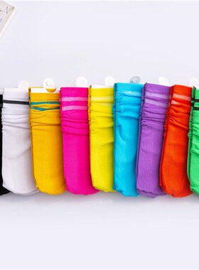 2Stripe Heap Socks for Kids Thin Straight Tube No Heel Paren