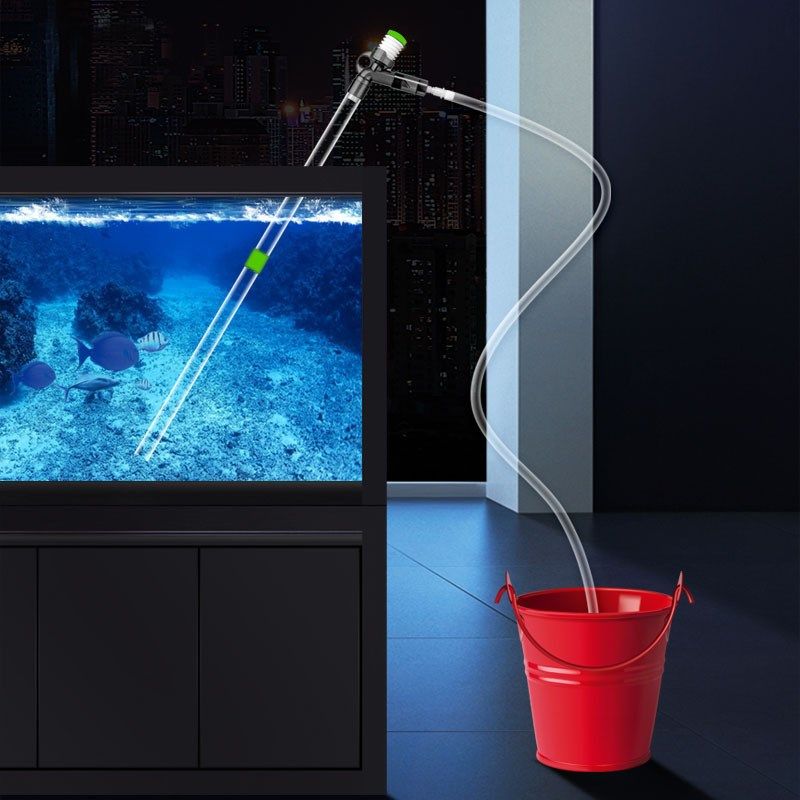 Aquarium Manual Siphon Cleaner Set Gravel Washing Algae Scra