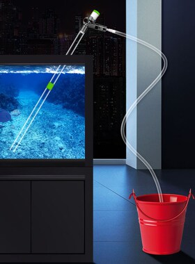 Aquarium Manual Siphon Cleaner Set Gravel Washing Algae Scra