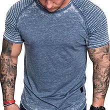 Wrinklefree Plain Tshirts for Men Casual Sporty Fashion Shor