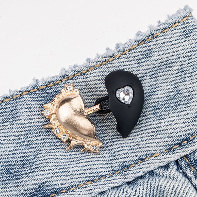 Love Shape Detachable Metal Buckle Waistband Adjuster for Je