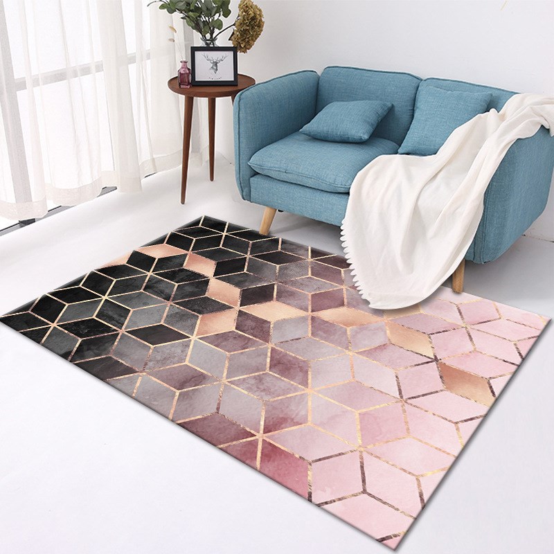 Lucky Deer Geometric Nordic Carpet BedroomLiving Room Mat Yo