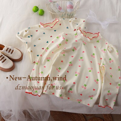 Autumn Girls Lace Base Shirt Kid Girls Base Shirt Childrens