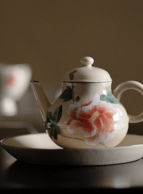 Pure Handpainted Peony Dream Pavilion Pot Highend Literati P