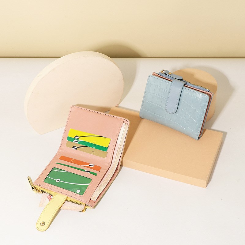 Short Wallet for Women Fashionable Card Holder Coin Purse fo