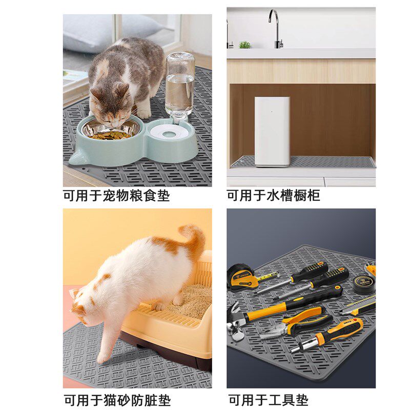 Extra Large 5070CM Silicone Stove Pad Kitchen Drain Pad Coun