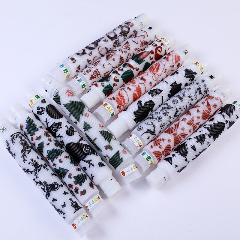 New Stressrelief Party Christmas Printed LED Lightup Pop Tub