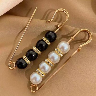 Waistband Adjusting AntiExposure Pin Pearl Brooch AccessoryP