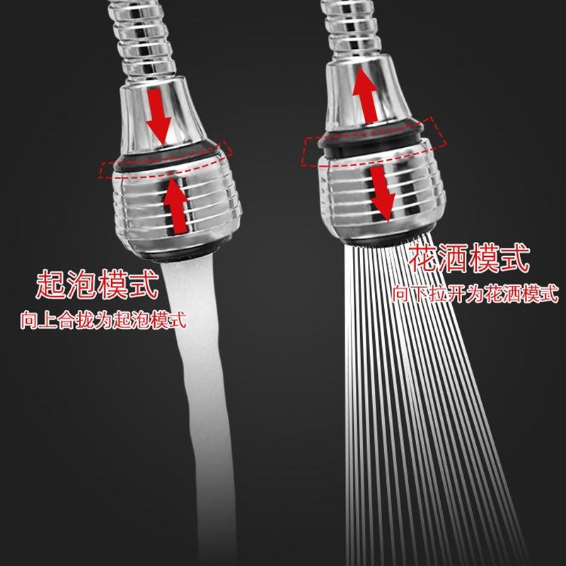 Faucet Filter AntiSplash Shower Rotatable Tap Water Filter W