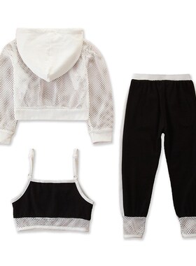SpringAutumn Kids Sports Set Ins Fashionable Girls HoodieCam
