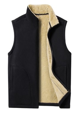 Warm Vest for Men in Winter Fleece Thickened Casual Stand Co