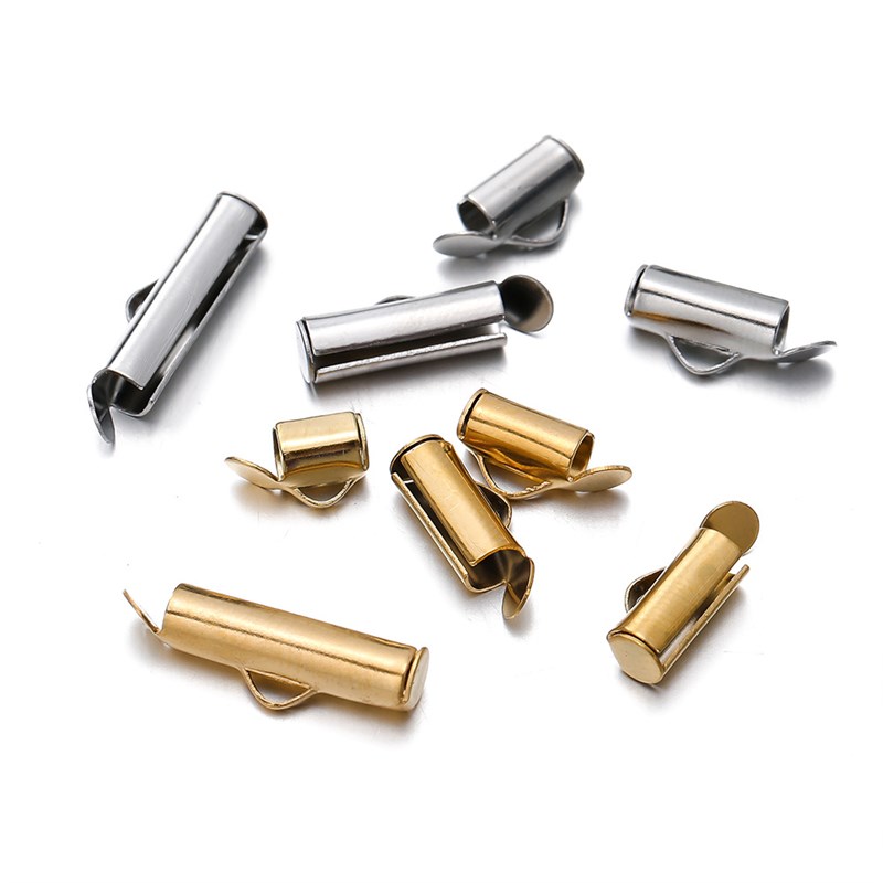 Stainless Steel Bead Chain Link Tube Earring DIY Charm 1040m