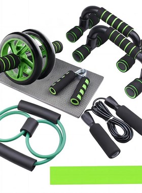7 Ab Roller PushUp Home Combo Set 7Piece MultiFunction Sport
