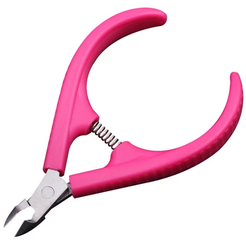 Plastic Handle Cuticle Scissors Pedicure Cuticle Nipper Nail