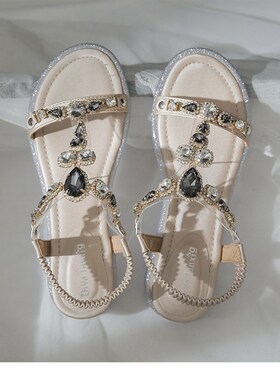 Water Drill Wedge Sandals Women 2025 Summer Fashion Versatil