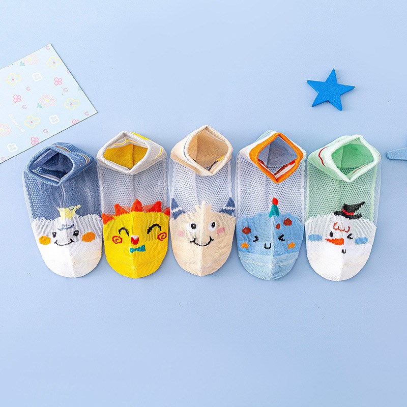 Breathable Mesh Baby Socks Cute Infant Ankle Socks for Sprin