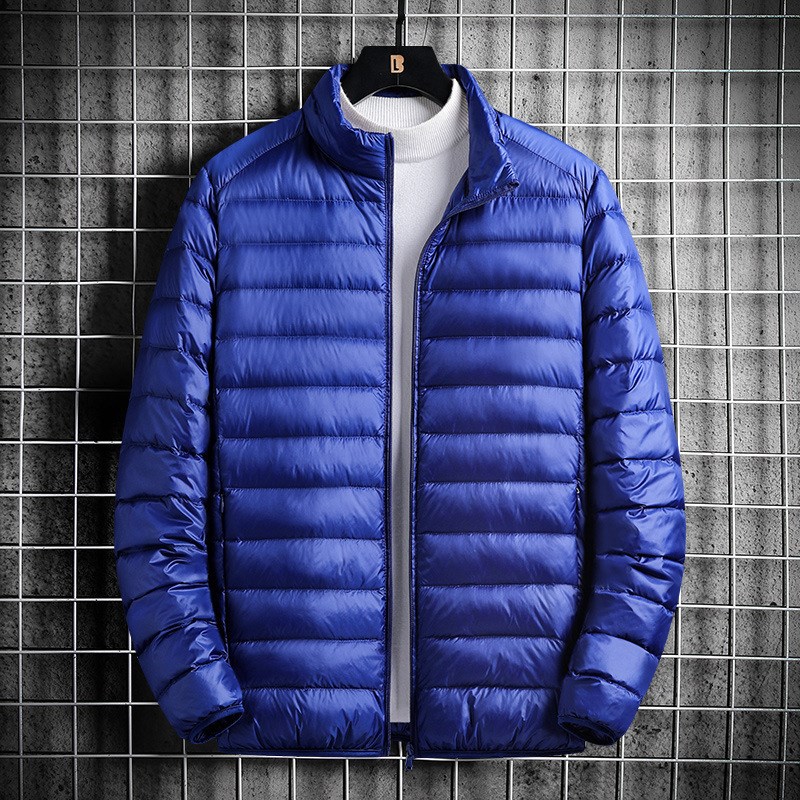 Printable Lightweight Quilted Jacket Mens Youth Short Standu