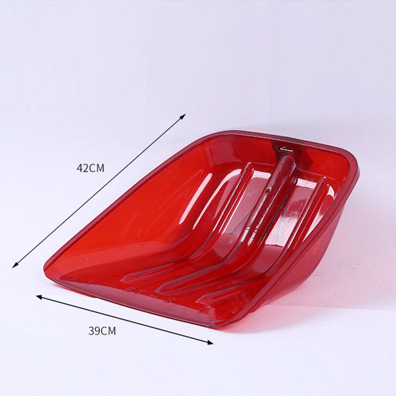 Transparent DeepShallow Hopper GrainPush Snow Shovel Reinfor