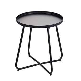 Nordic Small Round Table Iron Balcony Coffee Table Modern Si