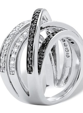 Wrapped Ring European Fashion Multilayered Microinlaid AAA F