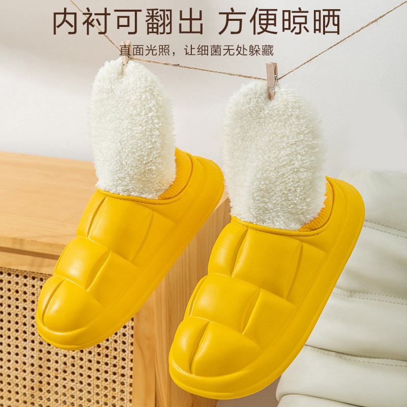 Waterproof Womens Cotton Slippers Winter 2025 AntiSlip Indoo