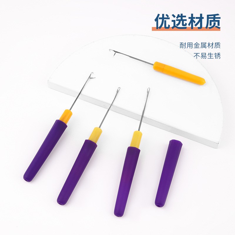 Lid Tongue Knitting Tool Crochet Hook Dreadlocks Extension W