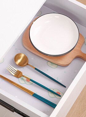 Drawer Mats Cabinet Waterproof Moistureproof Mats Kitchen Cu