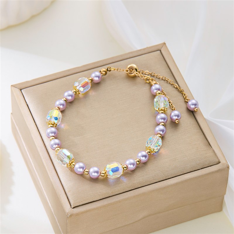 French Style Imitation Pearl Bracelet for Women Elegant and