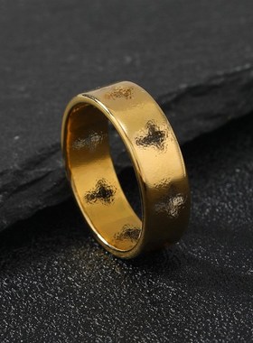 Fashionable Simple Stainless Steel Jewelry Laser Cut Roman N